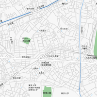 東京 幡ヶ谷・代々木上原 ベクター地図データ(eps) 日本語