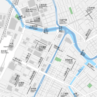 東京 日本橋 ベクター地図データ(eps) 日本語 / 英語 並記版