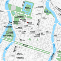 広島 広島中心部 ベクター地図データ(eps) 中文繁体語 / 英語 並記版
