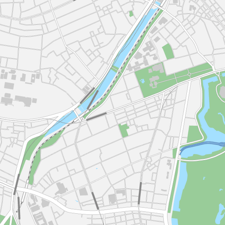 東京 飯田橋・市ヶ谷・四ツ谷 ベクター地図データ(eps) 日本語