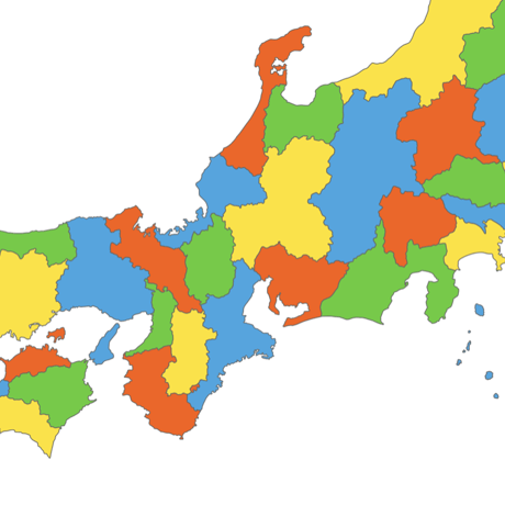 日本全図 都道府県別 形状 ベクター地図データ(eps) 日本語