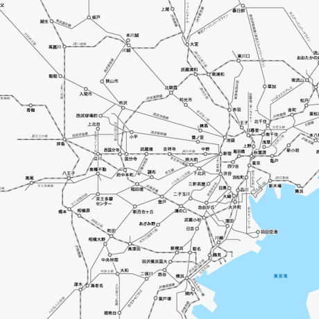 東京都 鉄道路線図 PDFデータ