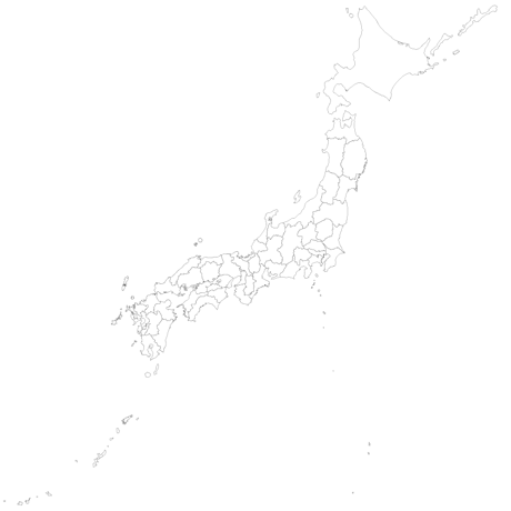 日本全図 都道府県別 形状 ベクター地図データ(eps) 日本語