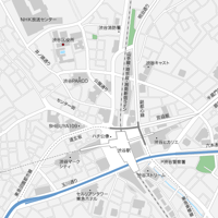 東京 渋谷 ベクター地図データ(eps) 日本語