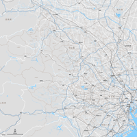 埼玉県（東京都含む） 道路地図 ベクター素材（eps）日本語