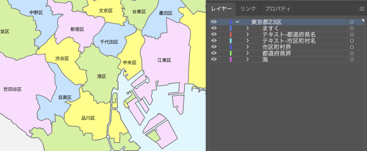 東京23区 市区町村別 白地図データ eps 地図素材をダウンロードにて販売するお店 今八商店
