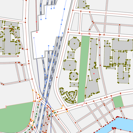 東京 品川 ベクター地図データ(eps) 日本語/英語 並記版