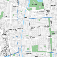 愛知 名古屋・栄・久屋大通・大須 ベクター地図データ(eps) 日本語