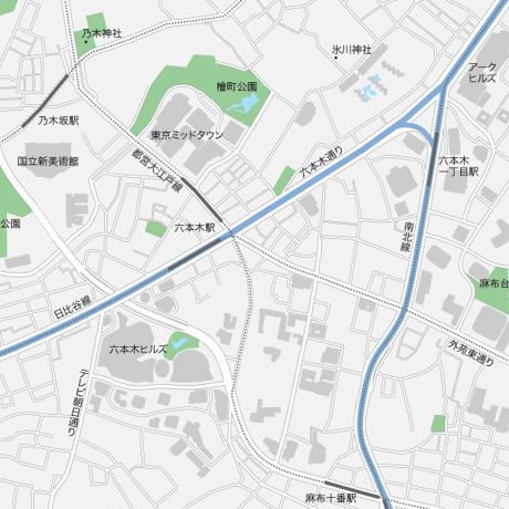 東京 六本木 マップ PDFデータ