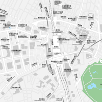 東京 新宿 ベクター地図データ(eps) 繁体語/英語 並記版