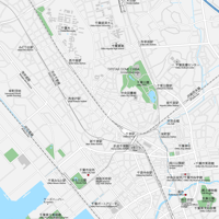 千葉 千葉駅周辺 ベクター地図データ(eps) 日本語/英語 並記版