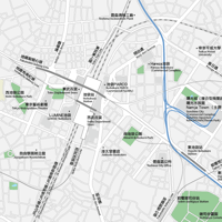 東京 池袋 ベクター地図データ(eps) 中国語(繁体字) / 英語 並記版