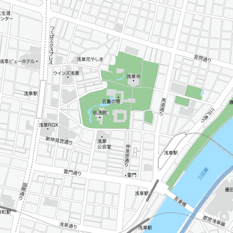 東京 浅草マップ PDFデータ