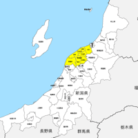 新潟県 市区町村別 白地図 PDFデータ