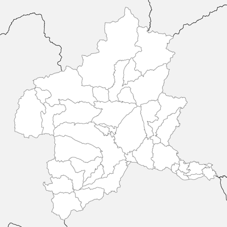 群馬県 市区町村別 白地図データ（eps）
