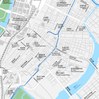 東京 東京駅・銀座・日本橋 ベクター地図データ(eps) 日本語/英語 並記版