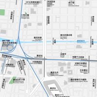 大阪 なんば・心斎橋 ベクター地図データ(eps) 繁体語/英語 並記版