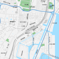東京 田町・三田・芝浦 ベクター地図データ(eps) 日本語