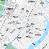 東京 東京駅・銀座・日本橋 ベクター地図データ(eps) 中国語繁体字 / 英語 並記版