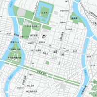 広島 広島中心部 ベクター地図データ(eps) 日本語