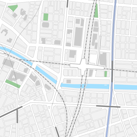 東京 秋葉原 ベクター地図データ(eps) 日本語
