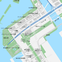 東京 お台場 ベクター地図データ(eps) 日本語