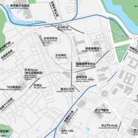 東京 赤坂・永田町・霞ヶ関 ベクター地図データ(eps)  中国語（繁体字）/ 英語 並記版