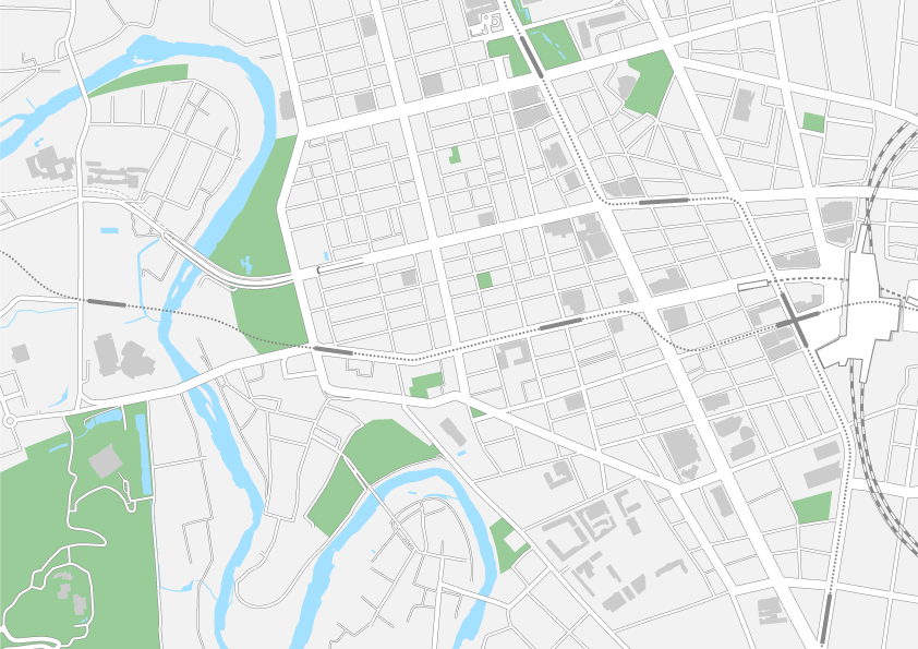 宮城 仙台 ベクター地図データ(eps) 日本語/英語 並記版 | 地図素材をダウンロードにて...