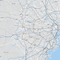 東京都 道路地図 ベクター素材（eps）日本語