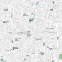 東京 阿佐ヶ谷・高円寺 ベクター地図データ(eps) 日本語/英語 並記版