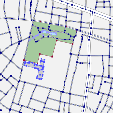 東京 阿佐ヶ谷・高円寺 ベクター地図データ(eps) 日本語/英語 並記版
