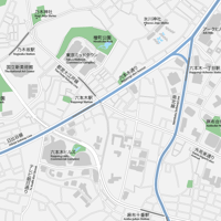 東京 六本木 ベクター地図データ(eps) 日本語/英語 並記版