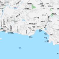 神奈川 江ノ電・鎌倉・逗子 ベクター地図データ(eps) 中国語(繁体字) / 英語 並記版