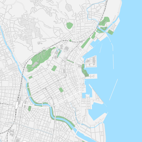 鹿児島 鹿児島中心部 ベクター地図データ(eps) 日本語
