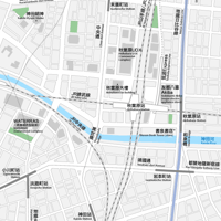 東京 秋葉原 ベクター地図データ(eps) 中国語(繁体字) / 英語 並記版