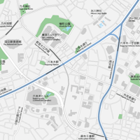 東京 六本木 ベクター地図データ(eps) 日本語/英語 並記版