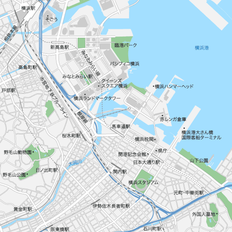 神奈川 横浜 ベクター地図データ(eps) 日本語