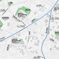 東京 六本木 ベクター地図データ(eps) 繁体語/英語 並記版