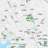 千葉 千葉駅周辺 ベクター地図データ(eps) 中国語繁体字 / 英語 並記版