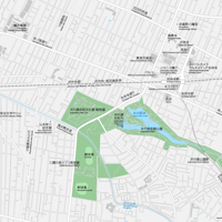 東京 三鷹・吉祥寺 ベクター地図データ(eps) 日本語/英語 並記版