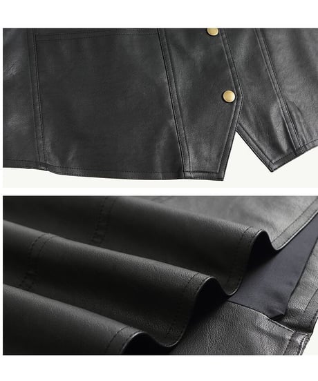 eco leather vest