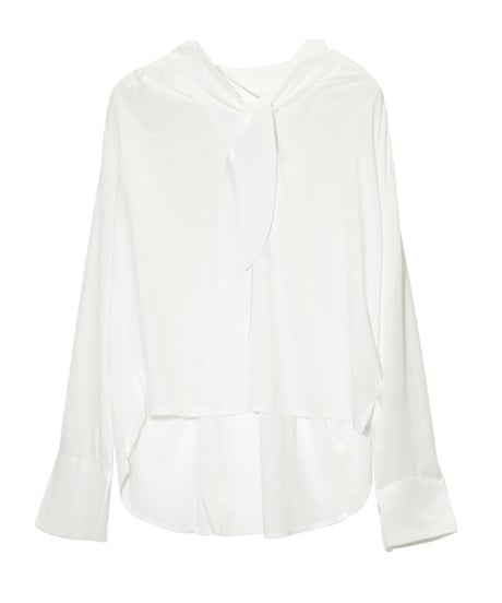 scarf design blouse/2color