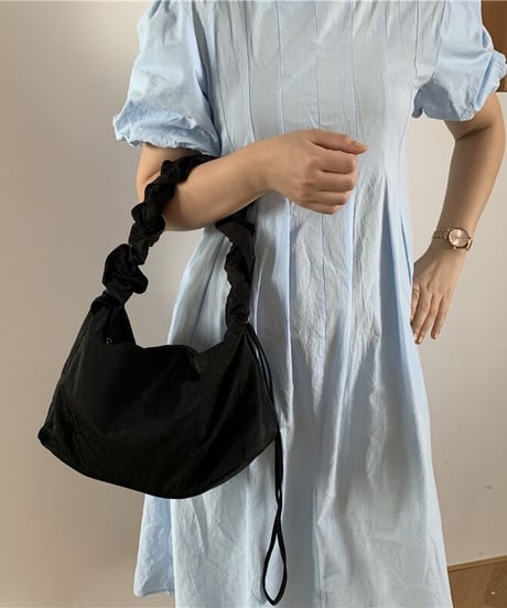 shirring handle bag/3color(ネコポス)