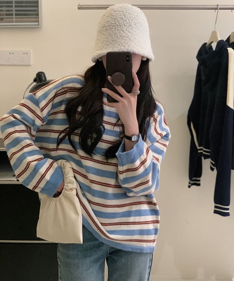 mulch color border knit PO/2color