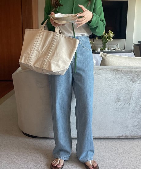 (standard)high rise straight denim/3color