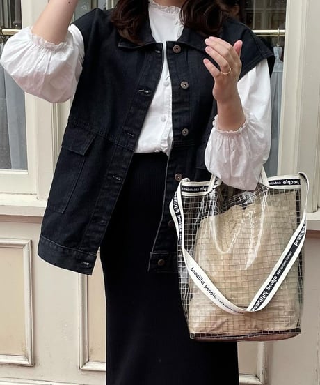denim over vest/2color