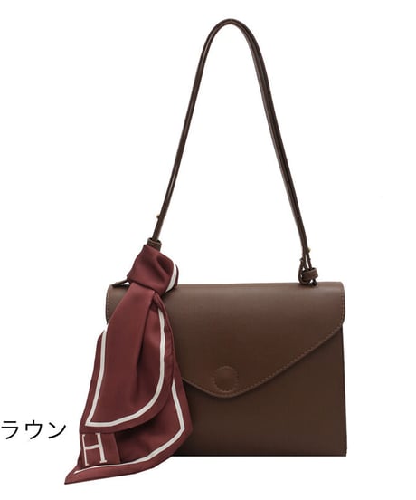 simple shoulder bag & scarf/3color