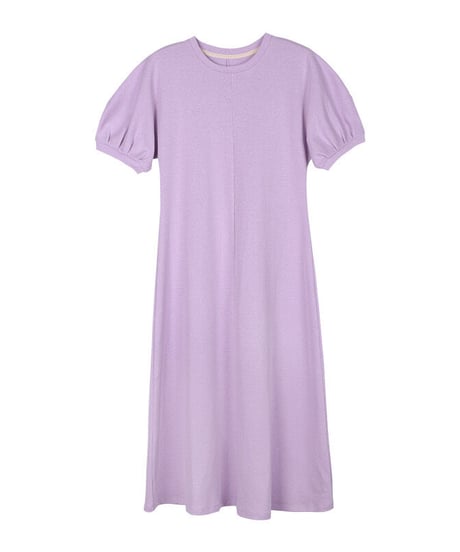 puff sleeve simple dress/3color