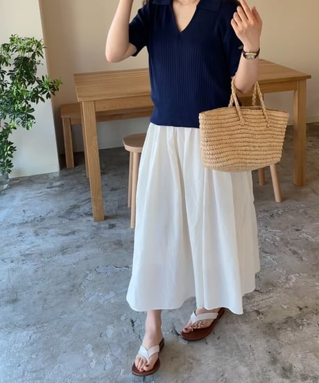 skipper knit shirt(half sleeve)/4color