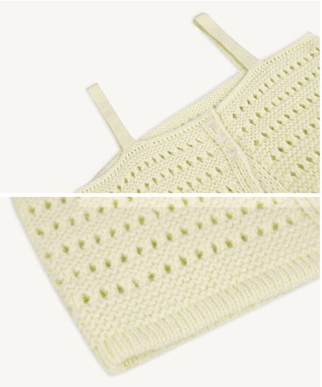 crochet knit bustier/3color(ネコポス)
